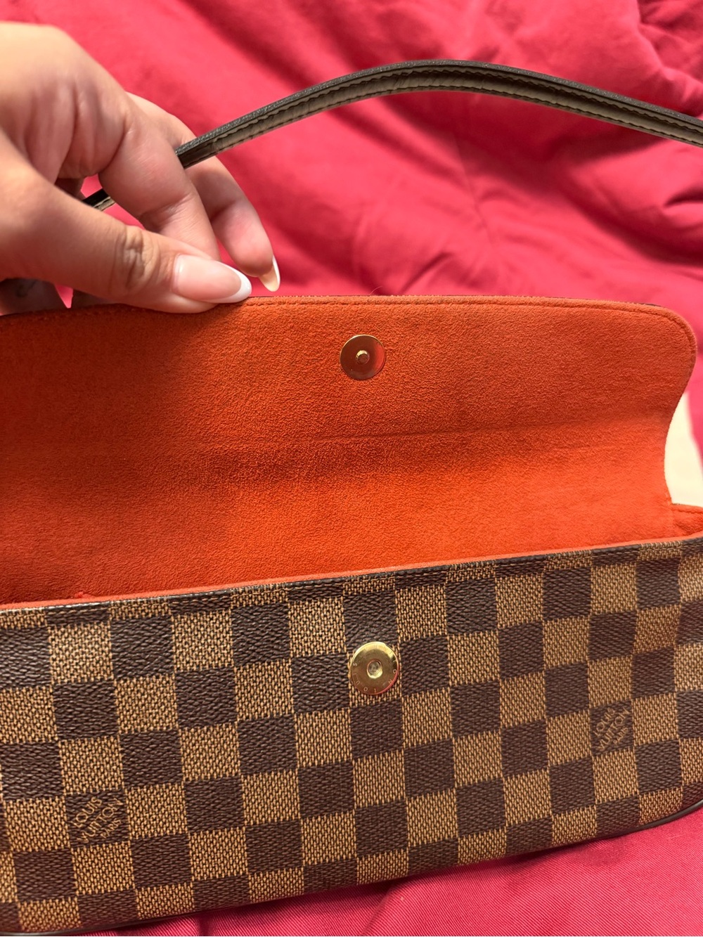Louis Vuitton Brown Damier Ebene Shoulder Pochette - Picture 4 of 9